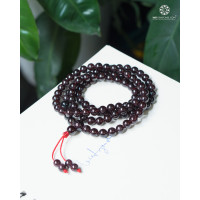 Vòng tràng hạt 108 viên ngọc hồng lựu Garnet 8mm