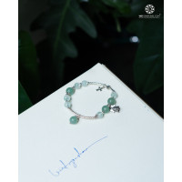 Lắc Tay Thạch Anh Ưu Linh Xanh & Aventurine 