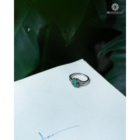 Nhẫn Emerald (Ngọc Luc Bảo) Kiểu Đính Đá 02