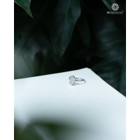 Nhẫn Bạc Tinh Thể Thô Herkimer Diamond -  Bạc 950