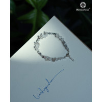 Lắc tay Herkimer Diamond charm bạc