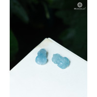 Mặt Dây Chuyền Tỳ Hưu Hải Lam Ngọc Aquamarine