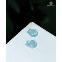 MDC Hồ Ly Ôm Hoa Mẫu Đơn Hải Lam Ngọc - Aquamarine