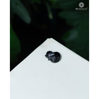 MDC Hồ Ly ôm hoa Mẫu Đơn Thạch Anh Đen - Black Quartz