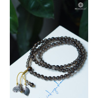 Chuỗi 108 hạt Thạch anh khói (Smoky Quartz) 6mm